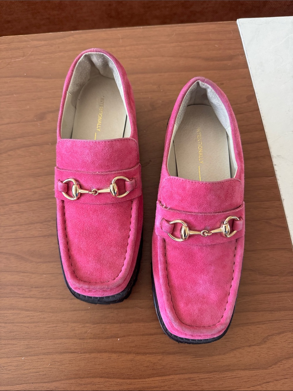 Intentionally Blank Pink Loafers size 7